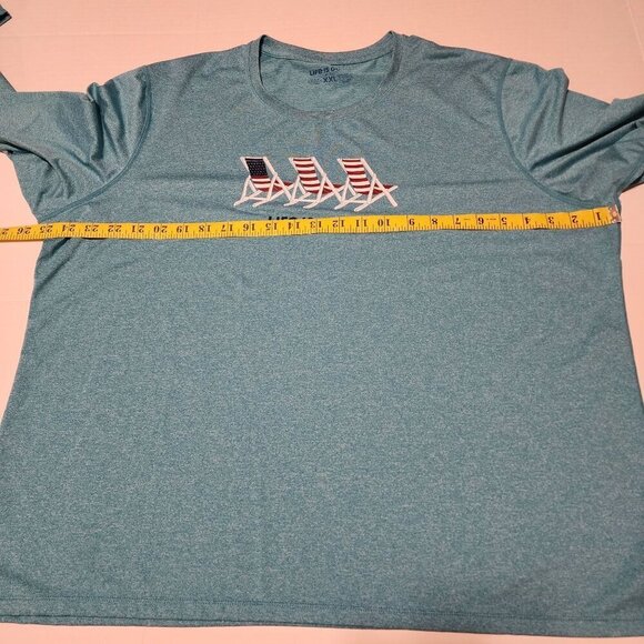 Life Is Good women's XXL long sleeve performance shirt 3 beach chairs Americana - Picture 8 of 9